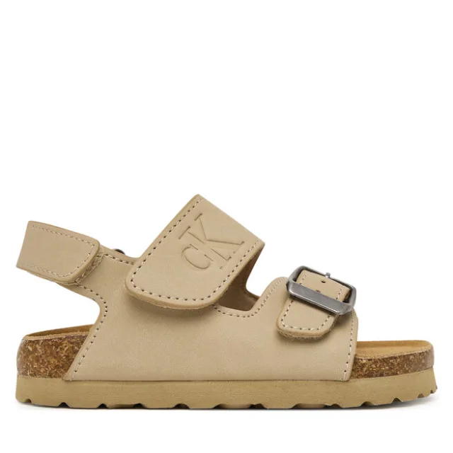 Sandały Calvin Klein Velcro V3X2-83328-0315 M Beżowy
