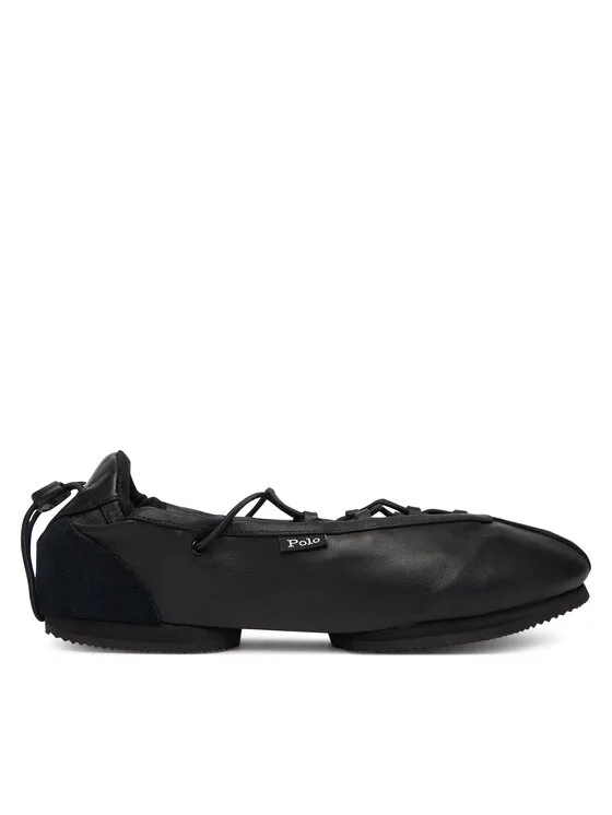 Baleriny Polo Ralph Lauren Blrna Lce Up 804P08221001 Czarny