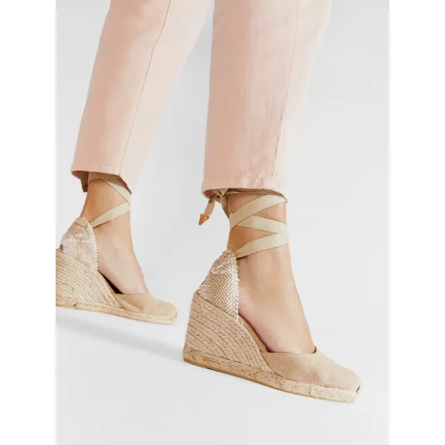 Espadryle Castañer Carina/8/002 021642-2017 Beżowy