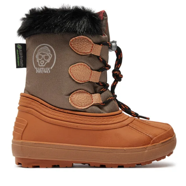 Śniegowce Boatilus Nippy 02 Sint. Leather Boot NN02 VAR.41NR Pomarańczowy