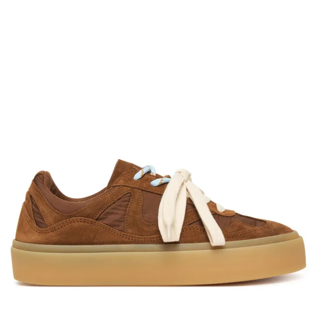 Sneakersy Inuikii Lynn Suede 1001.001.0461 Brązowy