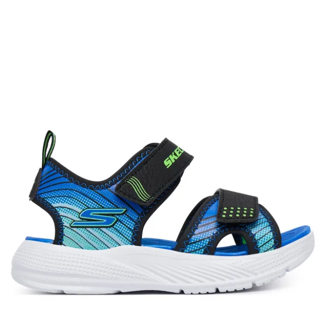 Sandały Skechers Microspec-Splash 407034N/BKLM Niebieski