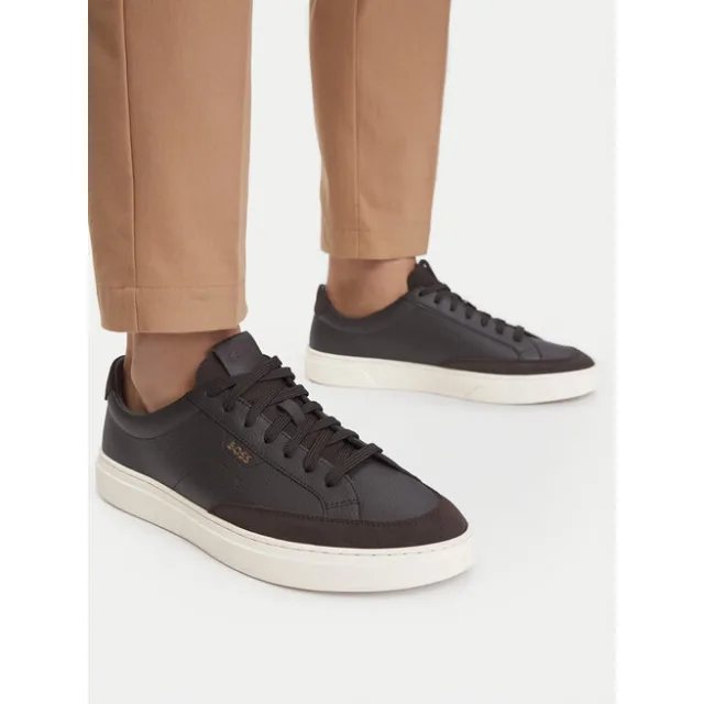 Sneakersy BOSS Kieran 50568536 Brązowy