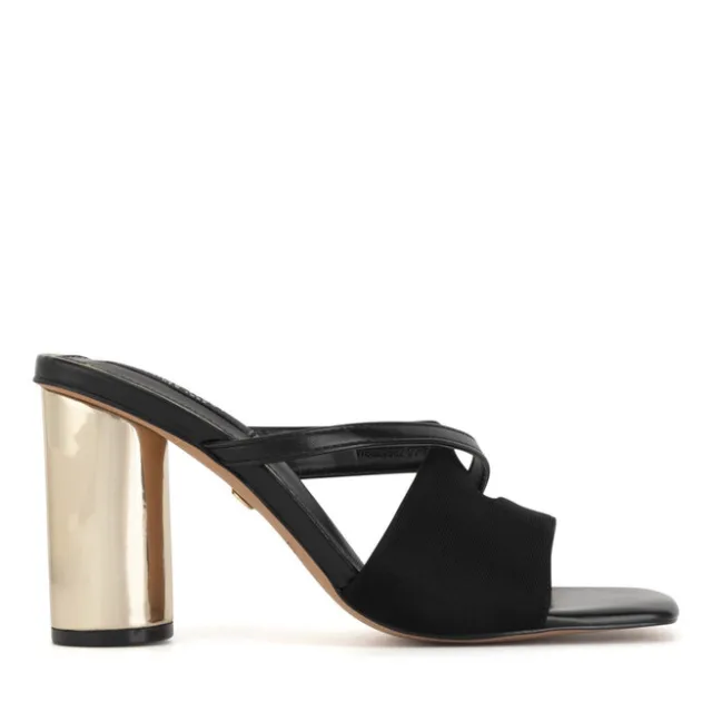 Klapki Nine West WSS21562-01 Czarny