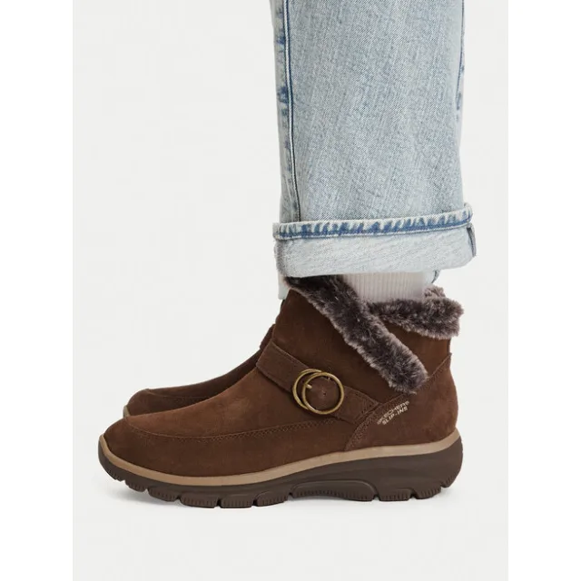 Botki Skechers Easy Going - Gentle Winter 168185 Brązowy