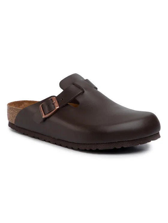Klapki Birkenstock Boston 60101 Brązowy