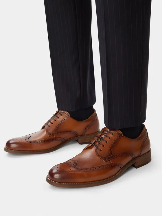 Półbuty Clarks CraftRemi Tip 26186394 Brązowy
