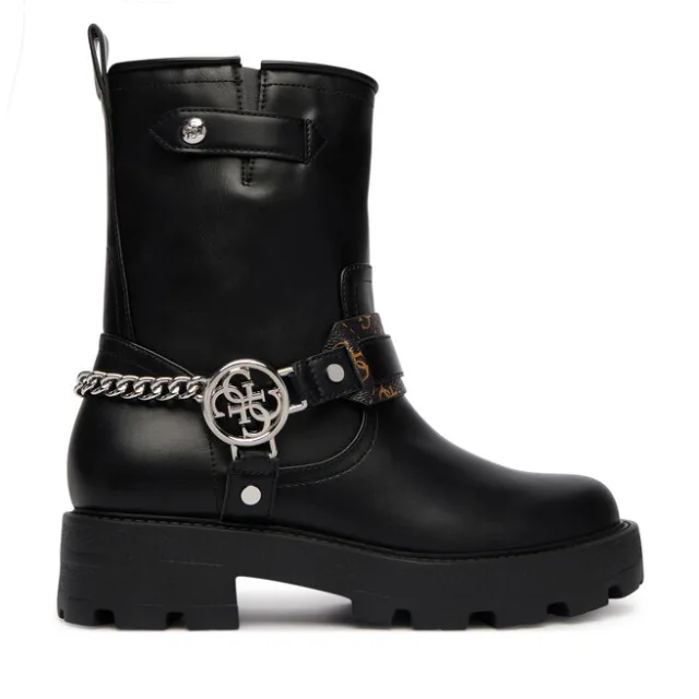 Botki Guess FLFYAZ ELE10 Czarny