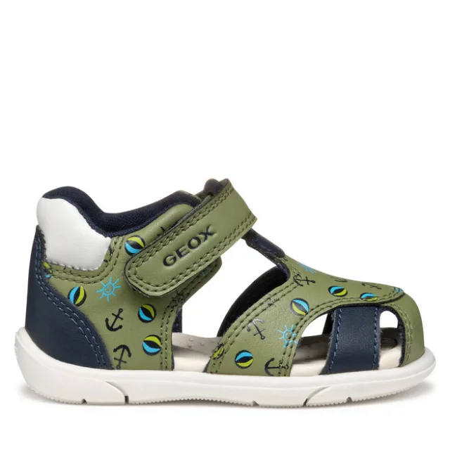 Sandały Geox B Sandal Zapito B556EC 05404 CE3F4 Zielony
