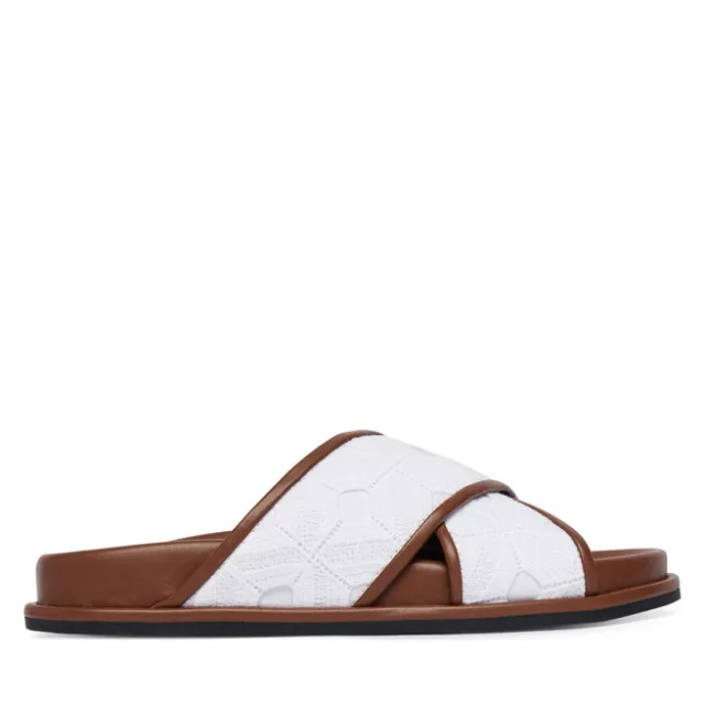 Klapki Max Mara Beachwear Peonie 2616521019650 Biały