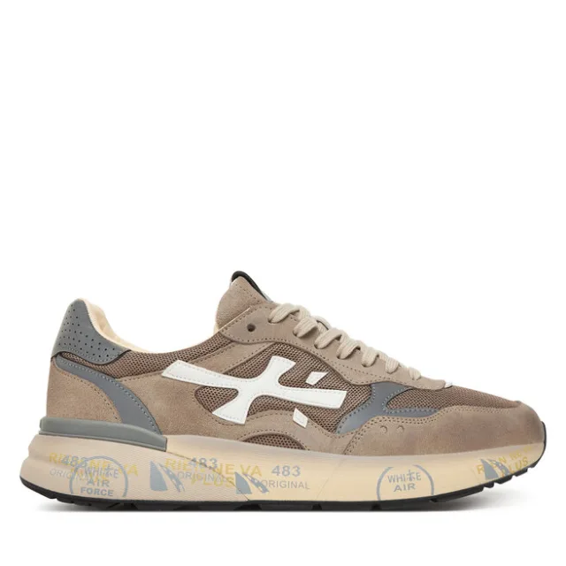 Sneakersy Premiata Mick0.1 Var 8118 Brązowy
