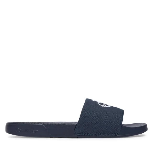 Klapki Calvin Klein Ess Slide Cv YM0YM01393 Granatowy