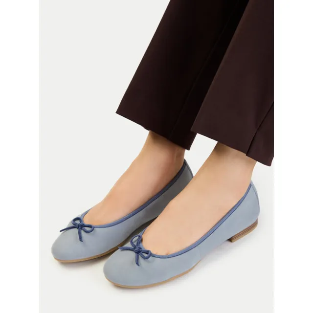 Baleriny Tamaris 1-22116-41 Błękitny