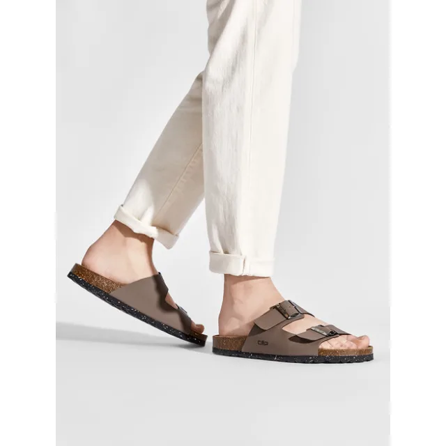 Klapki CMP Thalita Slipper 3Q91017 Brązowy