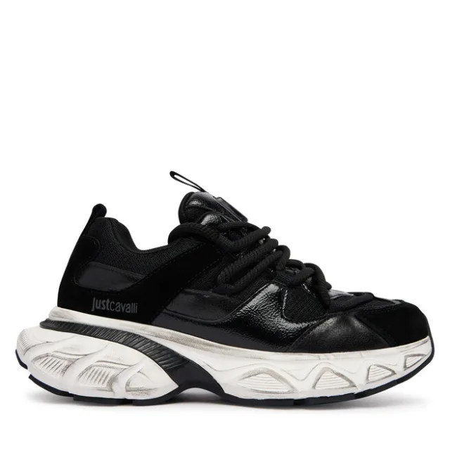 Sneakersy Just Cavalli 81RA3SC1 ZSF03 Czarny