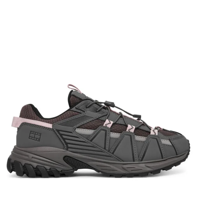 Sneakersy Tommy Jeans Tjw Outdoor Runner EN0EN02926 Szary