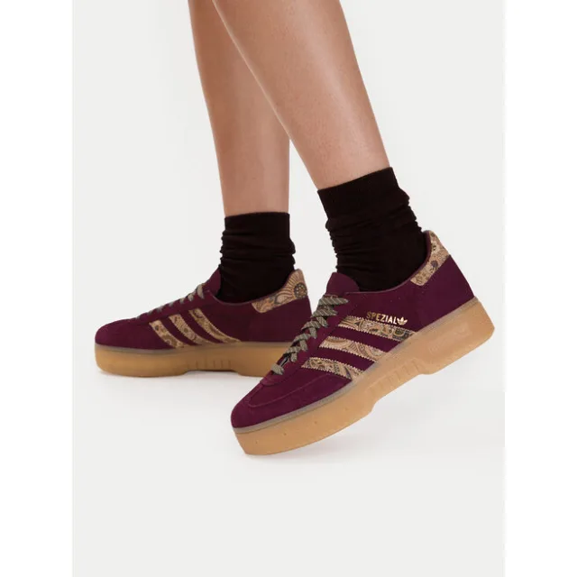 Sneakersy adidas Handball Spezial Bold KH9812 Bordowy