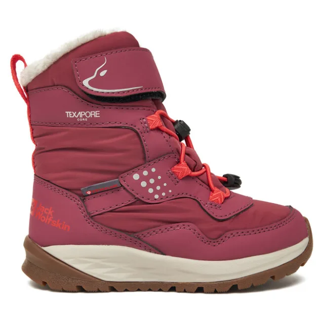Śniegowce Jack Wolfskin Polar Bear-g Texapore High Vc K Różowy