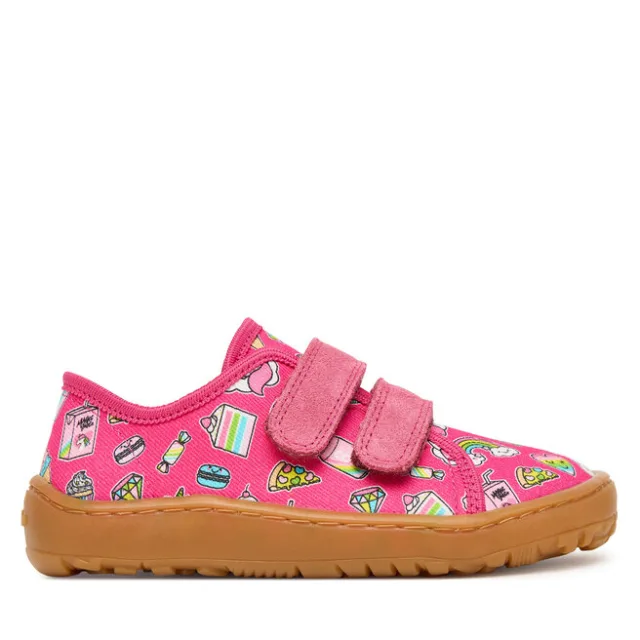 Kapcie Froddo Barefoot Canvas G1700440-10 S Różowy