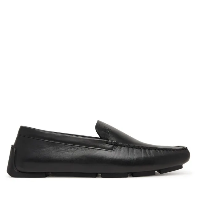Mokasyny Calvin Klein Driver Penny Embl Lth HM0HM02085 Czarny