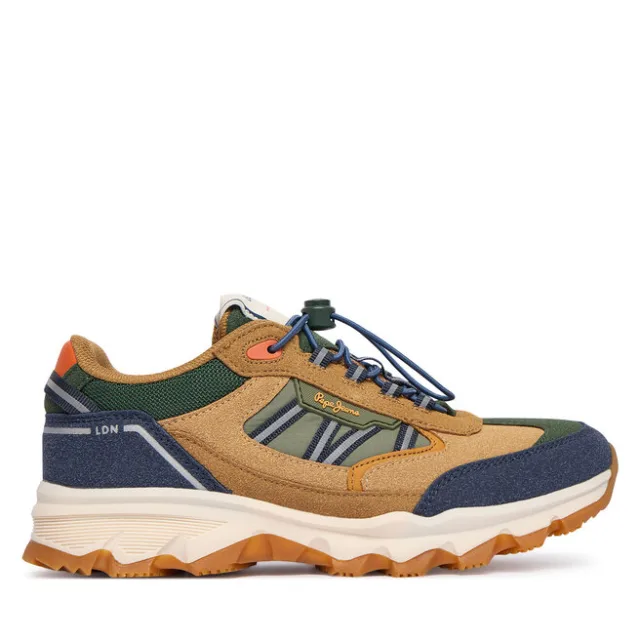 Sneakersy Pepe Jeans Peak Bole B PBS600002 Brązowy