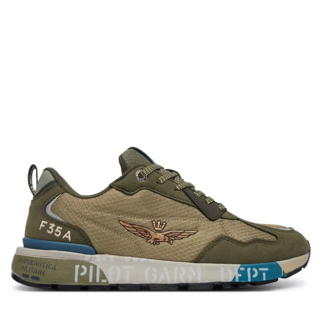 Sneakersy Aeronautica Militare 262SC0276UCT04327 Khaki