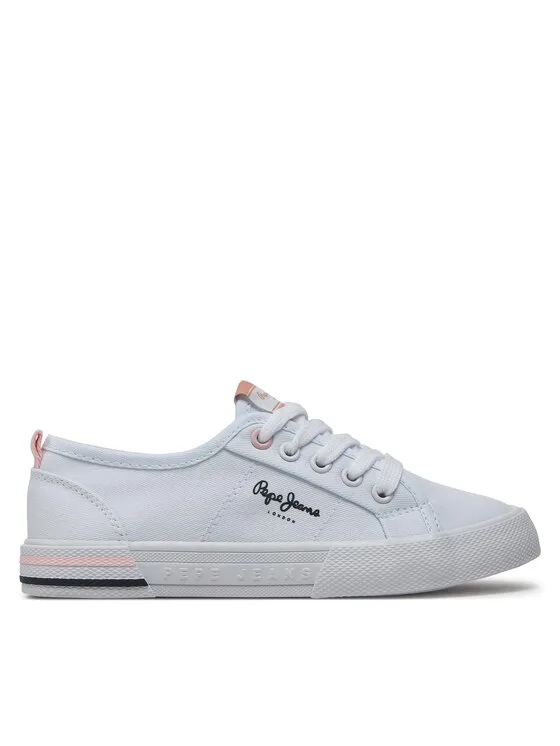 Tenisówki Pepe Jeans Brady Basic G PGS30604 Biały