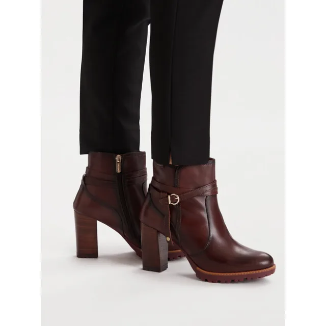 Botki Pikolinos W7M-8806 Bordowy