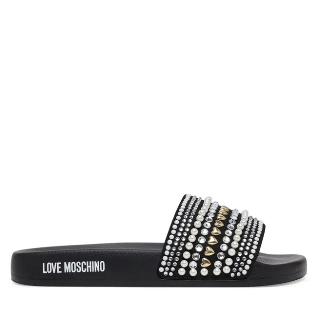 Klapki LOVE MOSCHINO JA28352G0MJAA000 Czarny