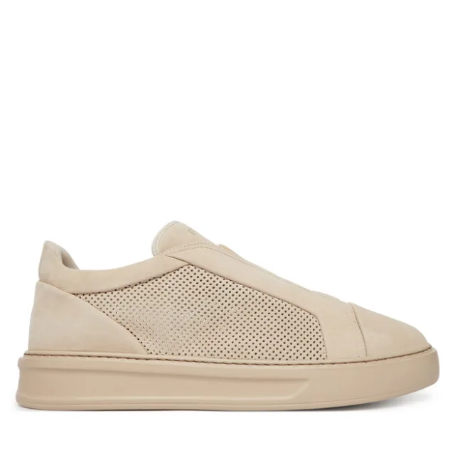 Sneakersy Fabi FU1326.A02ZIPCVG051 Beżowy jasny