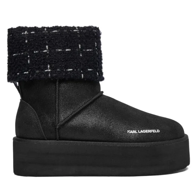 Śniegowce KARL LAGERFELD Thermo KL48552 Czarny