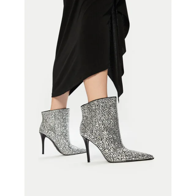 Botki Steve Madden Sentinel-R SM11003450 Srebrny