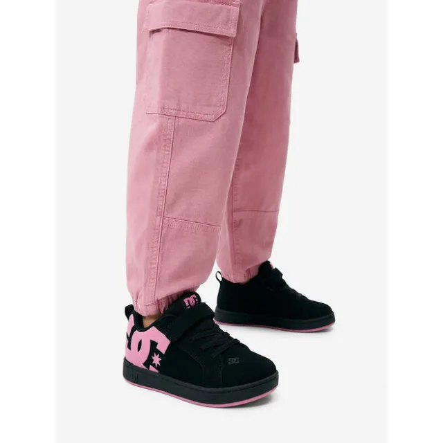 Sneakersy DC Shoes EO-COURT GRAFFIK ELASTIC TODDLER DC02547003 Czarny
