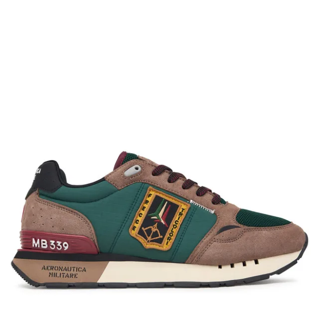 Sneakersy Aeronautica Militare 262SC0292UCT04394 Zielony ciemny