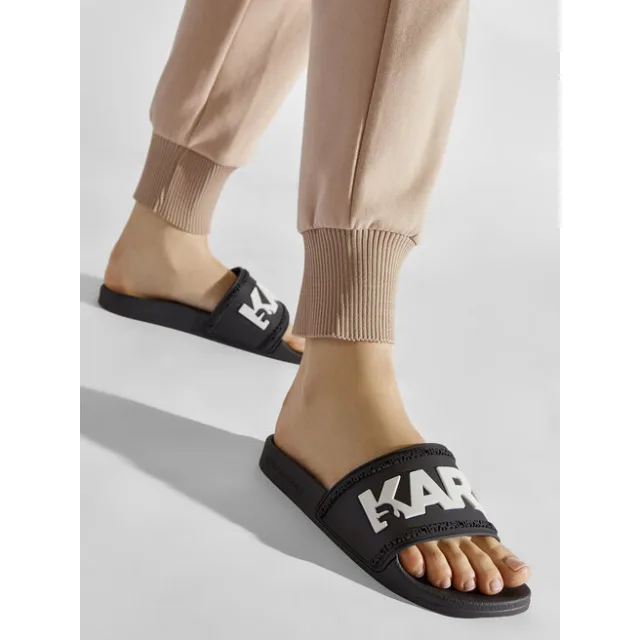 Klapki KARL LAGERFELD KL80904 Czarny