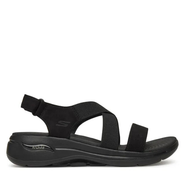 Sandały Skechers Go Walk Arch Fit Sandal-Treasured 140257/BBK Czarny