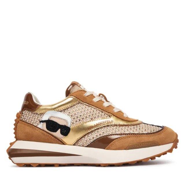 Sneakersy KARL LAGERFELD Zone KL62933N Beżowy ciemny