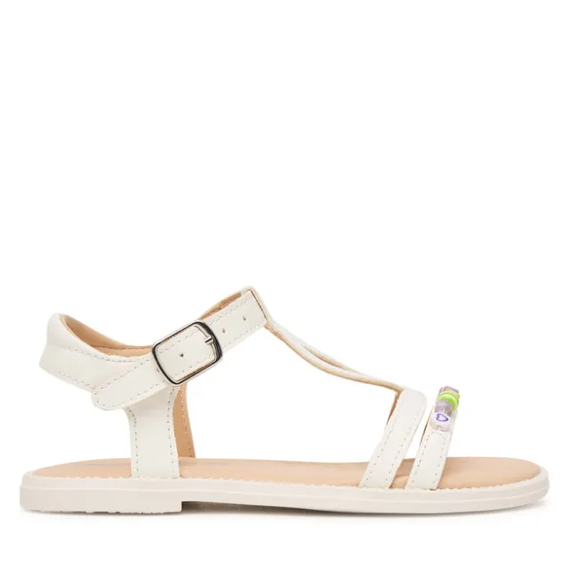 Sandały Geox Jr Sandal Karly J6535H 000BC C1000 S Biały