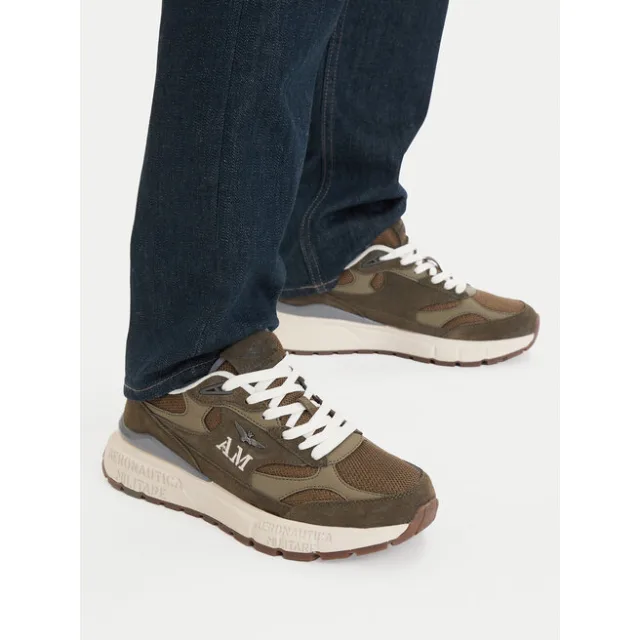 Sneakersy Aeronautica Militare 261SC0318UCT04248 Zielony